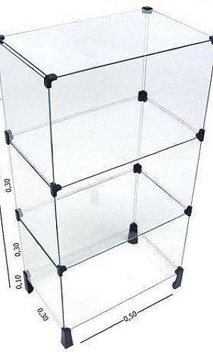 Balcão em vidro modulado para loja Balcão em vidro modulado para loja