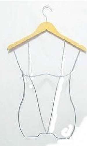 cabide silhueta 3D cabide silhueta 3D